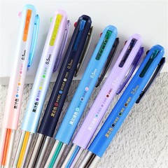 6 PCS Multicolor Pen, 4-in-1 18 Colors, 0.5mm Pen in 0ne, 6pcs