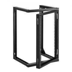 15U Wall Mount Server Rack, 150 lbs Max Load Capacity, Open Frame Network Ra…