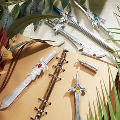 Zonon 12 Pack Ancient Sword Pens Set Fun Novelty 12 Count (Pack of 1), Silver