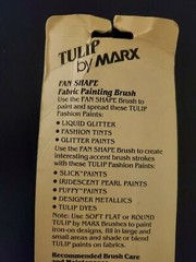Vintage Fabric Paint Brush For Tulip by marx fan New Artist Craft