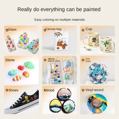 Markers Paper-friendly No Peeling Water-based 80/24 Colors Fine Tips Coloring Ma