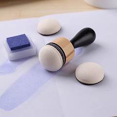 Ink Blending Round Head Foams 80 PCS Replacement Refill for Scrapbooking