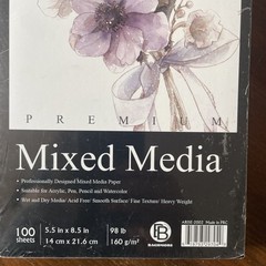Extra Thick, Durable Multi-Media Drawing Pad for Sketching, Ink, Watercolor