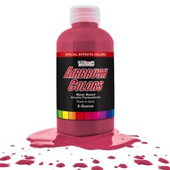 US Art Supply 8-Ounce Special Effects Red Pearl Airbrush Paint