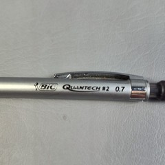 BIC Quantech Mechanical Lead Pencil 0.7 Silver Metal Discontinued RARE