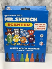 Vintage 8 Set Sanford Mr. Sketch Scented Instant Water Color Markers Nontoxic