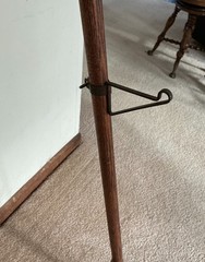 Antique Victorian Stick & Ball Bent Wood Oak EASEL Art Display Painting Stand