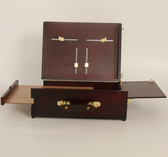 Portable Plein Air Easel Box Varnished Beech Wood Oil Painting Sketch Pochade