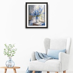 Natuyalo Paint by Numbers Kit for Adults – Blue Flower 16×20 inches, ART-01