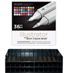 Spectrum Noir ILLUSTRATOR Blendable Artist Pens 36 Pk Colour Essentials 40% OFF!