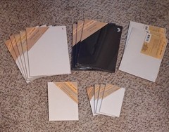 Lot of 24 Craft Squares 00% Natural Cotton 8″ x 10″ / 6×8 / 4×6 Sealed