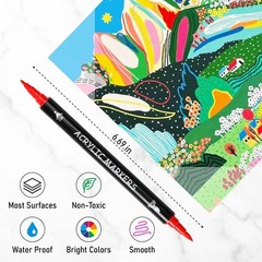 Quick-Drying 30 Colors Acrylic Paint Markers: Perfect for Every Artistic Medium