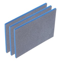 Sanding Sponge Block, 800-1000 Grit, 140mm x 114mm x 5mm 3pcs