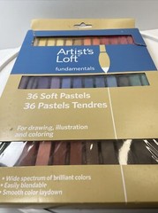 Artists Loft Soft Pastels 36 Pieces Art Supplies- Vtg NIB