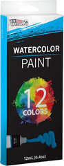12-Color Water Colors Paint Set, 12ml Professional Watercolor Tubes, Vibrant …
