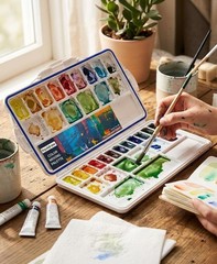 Liquidraw Plastic Paint Palette – 42 Well | Air 1 Count (Pack of 1), White