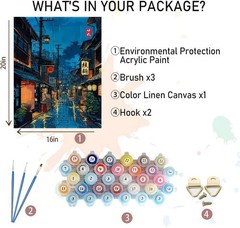 Landscape Paint by Numbers Kit for Adults Beginner,Easy Adult Paint by Number…