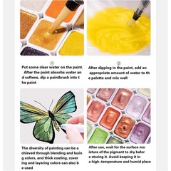60 Colors Watercolor Painting Set For Children Adults Art Paint Complete Kit APR