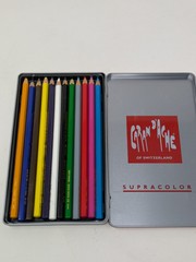 Caran D’ache Supracolor Soft Metal Box Set Of 12 Cedar Wood Soft