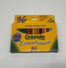 Crayola Colored Pencils 36 Count Vintage 1998 Binney & Smith