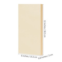 ADXCO 8 Pack Wood Panels 6 x 12 inch Wooden Canvas Board Unfinished Wooden Pa…