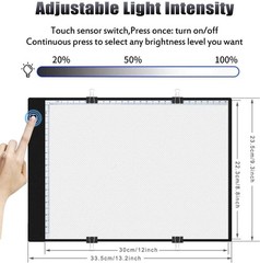 Diamond Painting A4 LED Light Pad, Ultra-Thin Adjustable Brightness Diamond Art