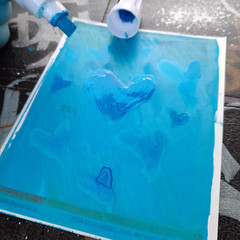 MODIFIED SEA BLUE Uni Paint Marker PX-30 Broad Chisel Tip 8mm Graffiti Supplies