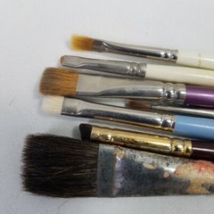 35 Artist Brushes China Painting Grumbacher 289 Duro Simmons Winsor Scharff Marx