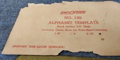 Rapidesign Template – Alphabet Template -135 3/8″ letters