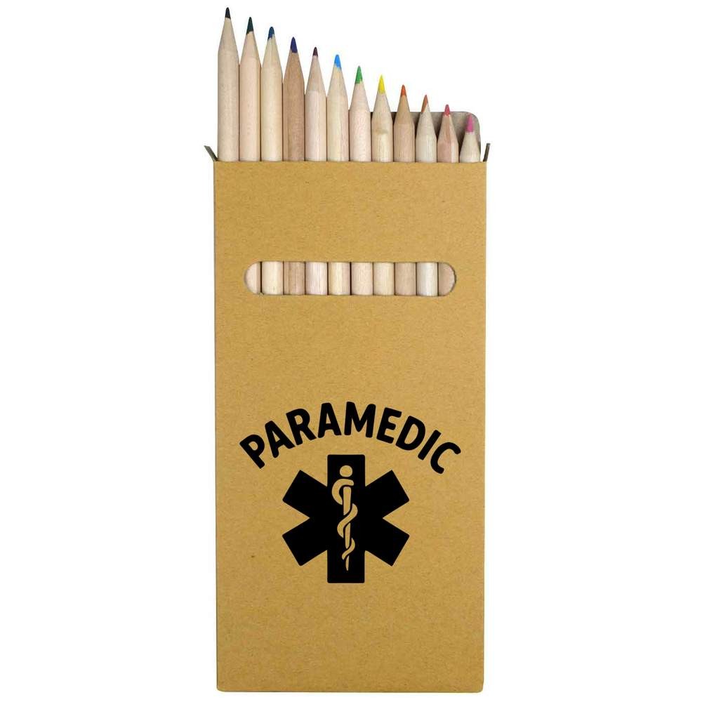 12 x ‘Star of Life Paramedic Symbol’ Long Colour Pencils (PE00081995)