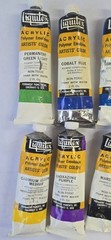 Assorted Acrylic Paints Partially Used Lot 35 Please Read Description