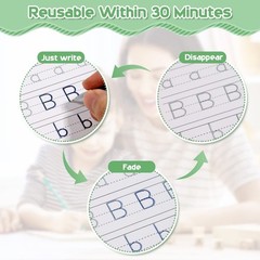 Magical Handwriting Workbooks Handwriting Practice Copybook Aid Magic Pen Reu…