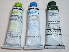 Vintage Grumbacher Pre-Tested Permanent Artists’ Oil Colors Paint Lot of 3
