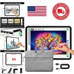 Compact A4 Light Board with ABS Material and 11000 Lux for Creative Projects