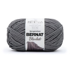 Blanket Yarn Dark Grey Bernat Chunky Knit Crochet Worsted Weight