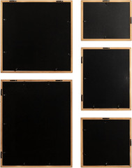 Gallery Contemporary Rectangle Minimal Graphic Framed Art Set of 5; Varying Size