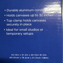 Aluminum Field Easel Holds Canvas Up To 32” Curate Color Brand New In Box