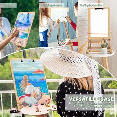 2 Pack 11.8X17.7 Drawing Boards, Sketch Boards with Sturdy Clip and Rubber Bands