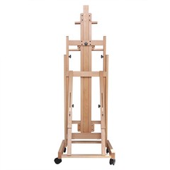 Large Heavy-Duty Studio Artist Easel H-Frame Wood Painting Art Easel Standing