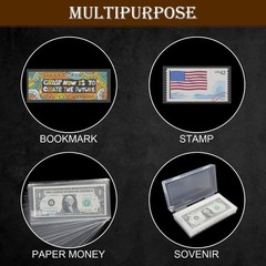 200 X Money Clear Bag Storage Protect World/US Currency Banknotes Soft Sleeves