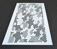 2 PACK Mylar Camouflage Stencils DIY Rifle Gun Airbrush Paint Mask HexTac Camo