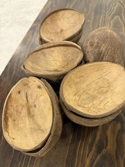 Natural Coconut Shell Halves set of 10
