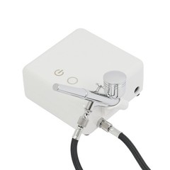 White Airbrushing Tool Kit High Pressure Air Brush Tools With Air Compressor