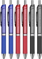 Ambidextrous Retractable Gel Pens – 6-Pack Set for School, Journaling & Work
