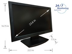 1stPV 23.6″ Super HD 5MP 16:9 Professional Security Monitor, 1 HDMI & 2 BNC I…