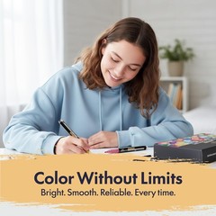 Xushro Acrylic Paint Markers Set – 240 Brush Tip Waterproof No-Bleed