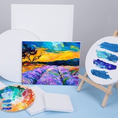14 Packs Stretched Canvases for Painting, Multi Pack 11×14, 9.44×12, 8×10, 5x…