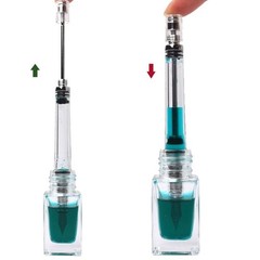 Large-Capacity Piston-Fill Fountain Pen for Calligraphy