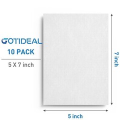 24 Pack 5×7 Inch Mini Canvas Boards for Oil Painting Watercolor Acrylic Paint