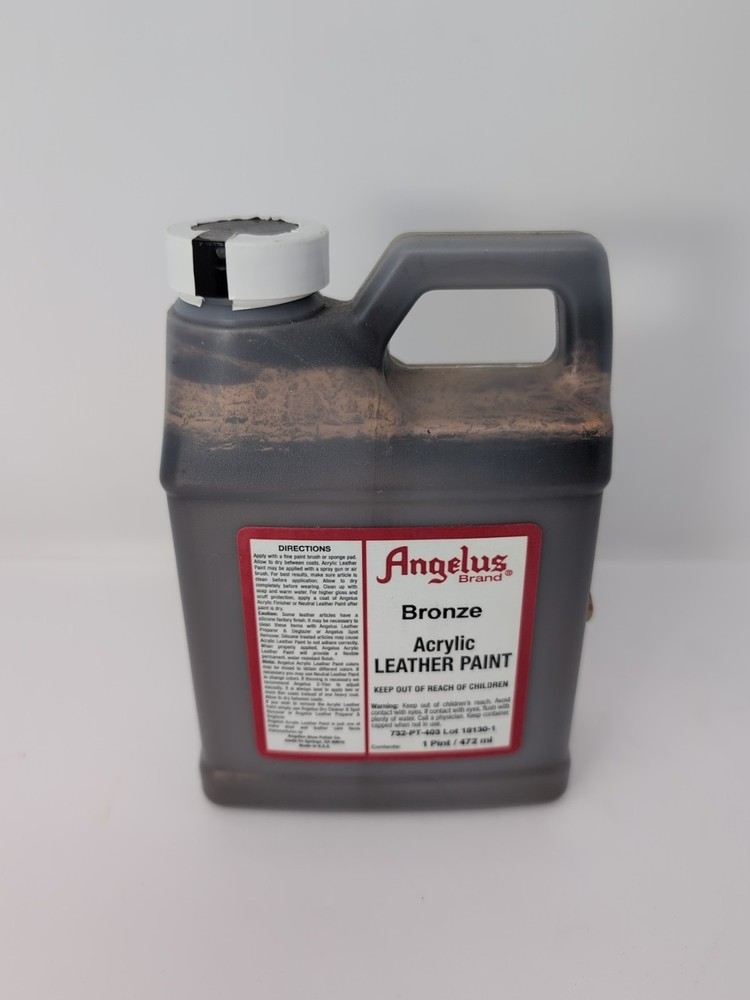 Pint Of Angelus Acrylic Leather Paint Bronze